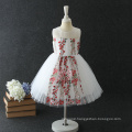Fashion Handmade Decoration Flower Girls Boutique Clothing Sleeveless Dress